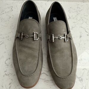 Grey suede shoe
